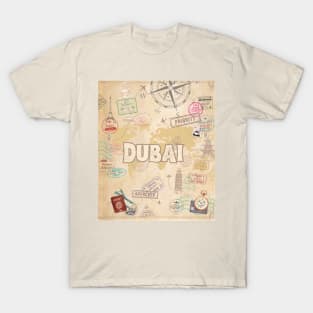 Walking around the world and discovering Dubai T-Shirt